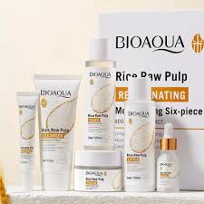 BIOAOUA 6Pcs Skin Care Set Rice