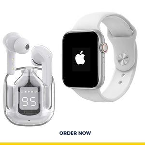 8 Series Apple Watch with Crystal Air Pod