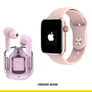 8 Series Apple Watch with Crystal Air Pod